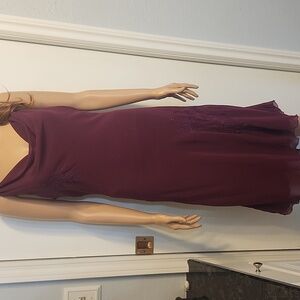 Elegant Purple Sleeveless Dress